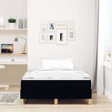  Krevet s opruga kutije Crna smeđa 120 x 190 cm | shoptok.hr