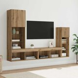 TV zidne jedinice 4 pcs Umjetnički hrast Konstruirano drvo | Eponuda.ba