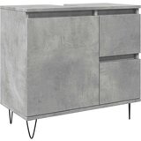 Maison Chic Kopalniška omarica za umivalnik - Umivalniška omarica Betonska siva 65x33x60 cm, (21758874) Cene