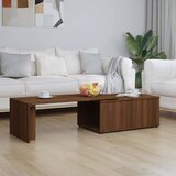 vidaXL Klubska mizica rjav hrast 150x50x35 cm inženirski les Cene