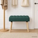  Klupa s utorima Tamnozelena 60 x 40 x 45 cm Tkanina | Eponuda.com