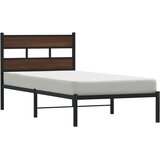  Okvir kreveta bez madraca s uzglavljem boja hrasta 100x200 cm | shoptok.hr