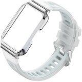 INF Zamenjava/kompatibilni del – Huawei Band 11 silikonski pas z okvirjem White, (5000286172) | Shoptok.si