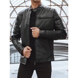 DStreet Kurtka męska skórzana czarna | shoptok.hr