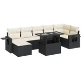 Maison Chic Seti vrtnega pohištva - Vrtna garnitura - Vrtni pohištvo set 8-delna z blazinami črn poli ratan, (21799457) | Shoptok.si