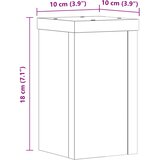  Stalci za biljke 2 kom boja dimljenog hrasta 10x10x18 cm drveni | shoptok.hr