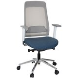 MID.YOU Pisarniški Stol Chiaro T1 White, Modra, Siva Cene