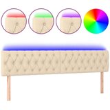  Uzglavlje krem 180 x 7 x 78/88 cm od tkanine | shoptok.hr