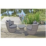 Garden Pleasure Sivi vrtni blagovaonski set Linz – | shoptok.hr
