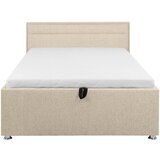 MID.YOU OBLAZINJENA POSTELJA 120 cm x 200 cm , les, kovina, umetna masa, tekstil bež | Shoptok.si
