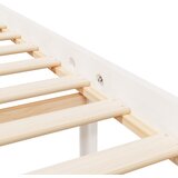 Krevet za starije osobe bijeli 75x190 cm mali masivna borovina | Eponuda.com