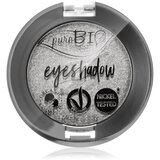 puroBIO cosmetics Compact senčilo za veke - 23 Argento (svetlikajoča) Cene