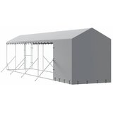 Vanjski kavez za pse s krovom srebrni 2x10x2,5m pocinčani čelik | shoptok.hr