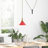 VISILICA podesiva po visini E27 sjaj crvena Ø 22 cm metal | shoptok.hr