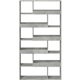 vidaXL Knjižna omara betonsko siva 100x33x187,5 cm inženirski les | Shoptok.si
