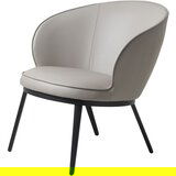 Unique Furniture Siva/bež fotelja od imitacije kože Gain – | shoptok.hr