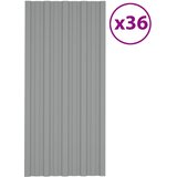 Krovni panel 36 pcs Siva 100 x 45 cm Pocinčani čelik | shoptok.hr