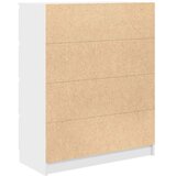 Komoda bijela 80x35x99 cm od konstruiranog drva | shoptok.hr