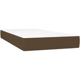  Box spring postelja z vzmetnico LED temno rjava 100x200cm blago, (20898697) | Shoptok.si