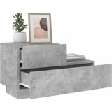  Noćni ormarić s LED svjetlima siva boja betona 70x36x40,5 cm | shoptok.hr