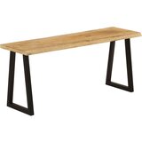 vidaXL Klop z naravnim robom 105 cm trden mangov les Cene