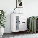Maison Chic Komoda - Predalnik bela 69,5x34x90 cm inženirski les, (21716369) | Shoptok.si