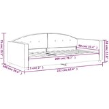  Dnevni krevet žuti 90 x 200 cm baršunasti | shoptok.hr