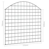  Set lučnih vrtnih ograda 77,5 x 78,5 cm zeleni | Eponuda.com