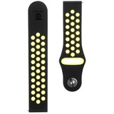 Nillkin Silikonski pašček za uro 20 mm - črno rumen - obeojestranski | Shoptok.si