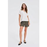 Marisse White Blouse With Buttons On The Neckline | Shoptok.si