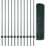 Euro ograda s postom 25 x 1,2 m Čelik premazan PVC-om Zelena | shoptok.hr