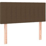  Box spring postelja z vzmetnico temno rjava 80x200 cm blago | Shoptok.si