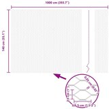  Ograjne stebričke 10 kosov U-kanal 140 cm Pocinkano jeklo, Šesterokotna ograja 1.4 x 10 m Pocinkano jeklo | Shoptok.si