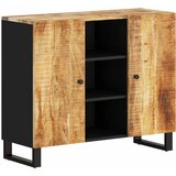  Komoda s 2 vrata 90 x 33 x 75 cm od masivnog drva manga | Eponuda.ba