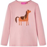  Dječja majica dugih rukava svjetloružičasta 116 | shoptok.hr