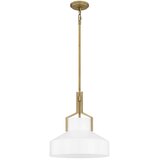  Quoizel QZ-BRECKEN-2P-AB-OPAL - Luster na štangu BRECKEN 2xE27/60W/230V zlatna/bela | Eponuda.com