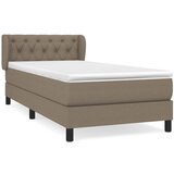 Maison Chic Box spring postelja - Vzmetna postelja z vzmetnico taupe 80x200 cm blago SL1012, (21889863) | Shoptok.si