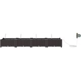  Vrtna saksija 4 pcs Smeđa 160 x 40 x 22 cm Plastika | shoptok.hr