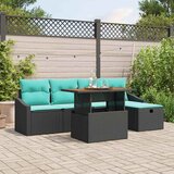  Sjedeća garnitura za vrt 6 kom. poliratan 233 x 117 x 85 cm | shoptok.hr