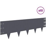  Ograda oko Travnjaka 10 pcs 100 x 30 cm Čelik Antracit | Eponuda.com