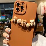 INORCO Za iPhone SE (2020)/SE (2022)/7/8 4,7-palčna usnjena magnetna torbica za telefon s stojalom iz telečje teksture, (22035782) | Shoptok.si