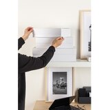 Bigso Bele kartonaste dekorativne škatle za shranjevanje v kompletu 3 ks s pokrovom 42,5x29,5x13 cm Kian Paper Laminate – | Shoptok.si