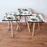 Hanah home 3Shp217 - Beige BeigeGreenGoldNavy Blue Nesting Table (3 Pieces) | ePonuda.com