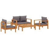  4-dijelni set vrtnih sofa s jastucima masivno bagremovo drvo | shoptok.hr