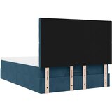  Ottoman krevet s madracima tamnoplavi 140x200 cm baršun | shoptok.hr