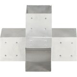 Spojnik za stupove u X-obliku od pocinčanog metala 101 x 101 mm | shoptok.hr