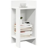  Pomoćni stolić s policom bijeli 25,5x27x60 cm | Eponuda.com