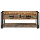  Višebojni stolić za kavu 90x50x38 cm puno drvo obrađeno | shoptok.hr