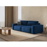 Micadoni Temno modra raztegljiva sedežna garnitura iz tkanine bouclé 247 cm Jodie – Home | Shoptok.si