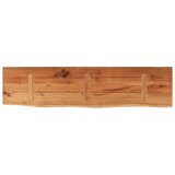  Stenska polica 120x30x3,8 cm pravokotna akacija naraven rob, (5000268565) | Shoptok.si